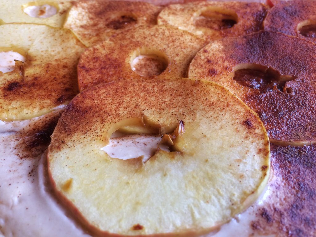 how it looks a Tarte flambée aux pommes