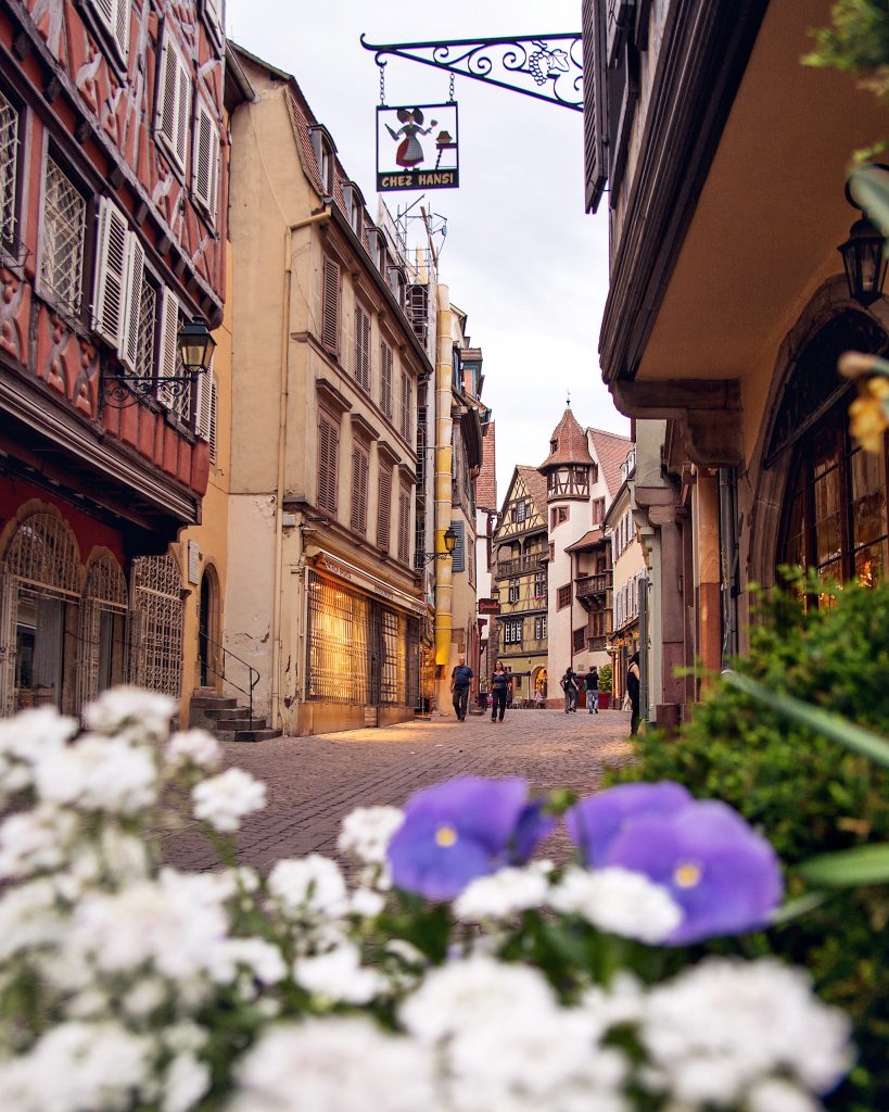 old city of Colmar in France best view