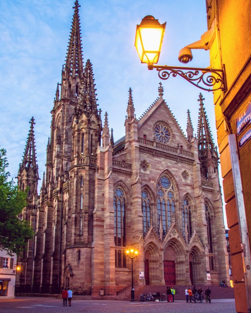 Temple Saint-Etienne on Alsace Mulhouse France